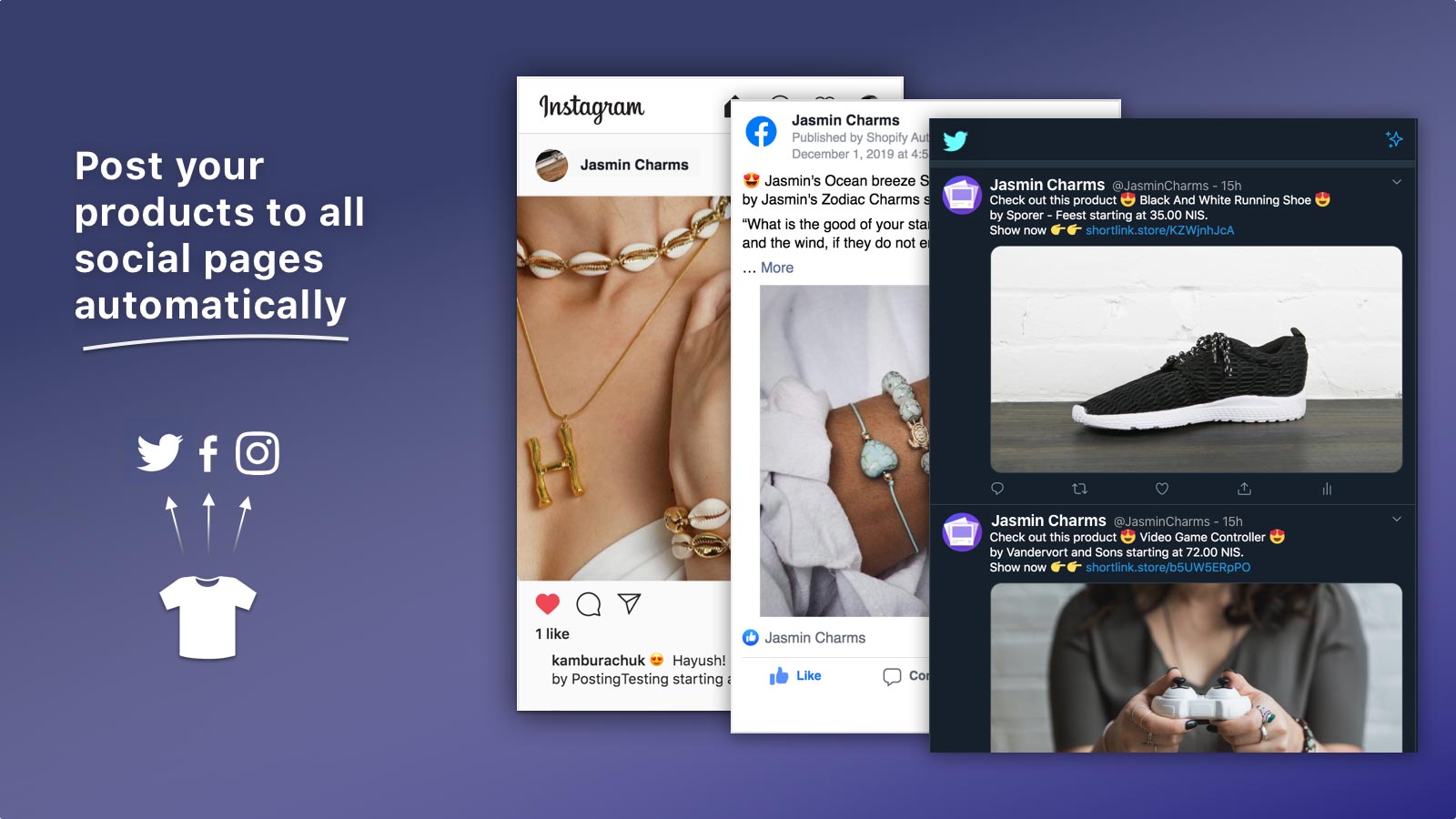 Facebook and Instagram Autopost Shopify App