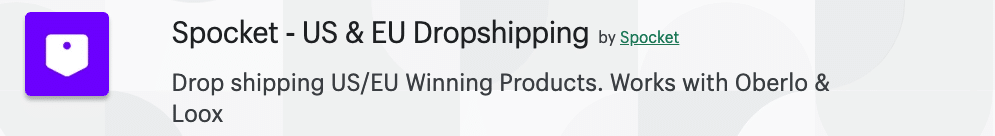 Spocket Dropshipping App for Shopify